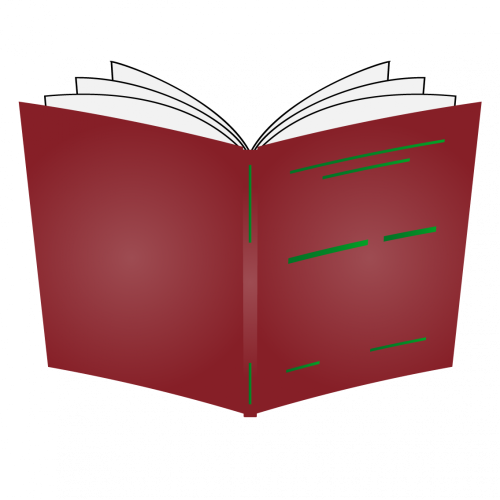 Pevná knižní vazba A4 - základní barvy - Barva desek: Bordó, Barva potisku: Zelená