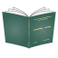 Pevná knižní vazba A4 - základní barvy - Barva desek: Zelená, Barva potisku: Zlatá