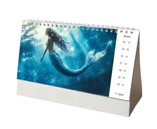 Stolní kalendář - týdenní - Formát Kalendáře: 30 x 14 cm, Zvolte motiv: Motiv 2 - světlý
