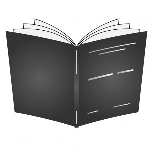 Pevná knižní vazba A4 - základní barvy - Barva desek: Černá, Barva potisku: Stříbrná