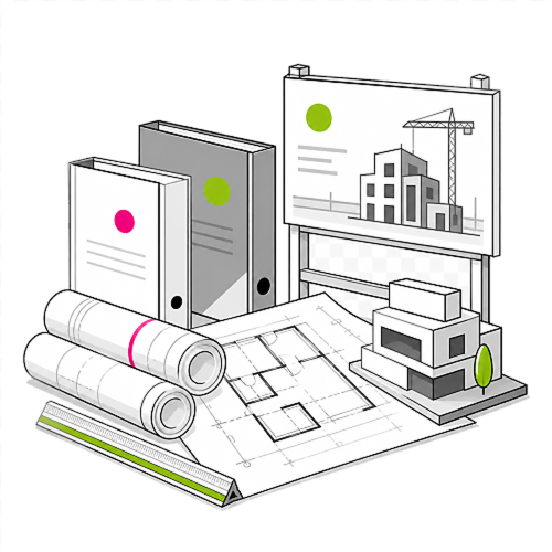Tiskoviny a reklamní materiály pro architekty, projektanty a stavební firmy