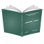 Pevná knižní vazba A4 - základní barvy - Barva desek: Zelená, Barva potisku: Bílá