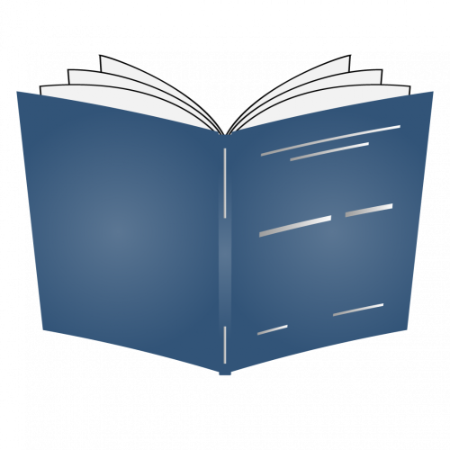 Pevná knižní vazba A4 - základní barvy - Barva desek: Modrá, Barva potisku: Stříbrná