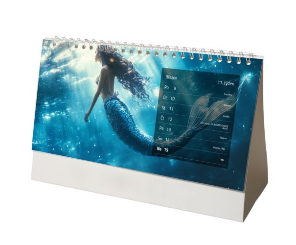 Stolní kalendář - týdenní - Formát Kalendáře: 30 x 14 cm, Zvolte motiv: Motiv 2 - světlý