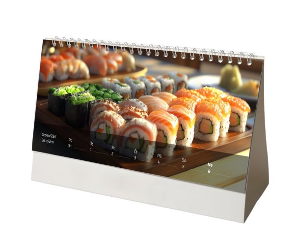 Stolní kalendář - týdenní - Formát Kalendáře: 30 x 14 cm, Zvolte motiv: Motiv 2 - světlý