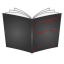 Pevná knižní vazba A4 - základní barvy - Barva desek: Černá, Barva potisku: Červená