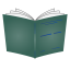 Pevná knižní vazba A4 - základní barvy - Barva desek: Zelená, Barva potisku: Modrá