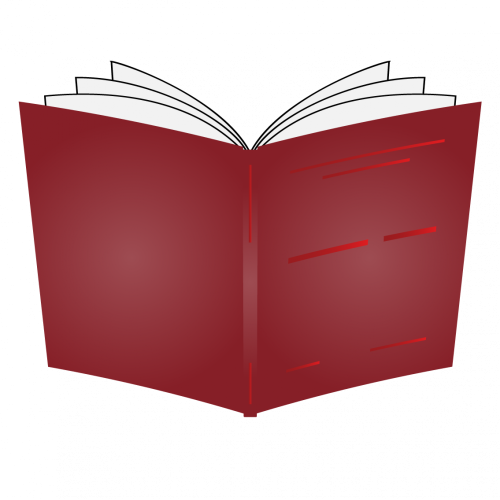 Pevná knižní vazba A4 - základní barvy - Barva desek: Bordó, Barva potisku: Červená