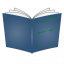 Pevná knižní vazba A4 - základní barvy - Barva desek: Modrá, Barva potisku: Zelená