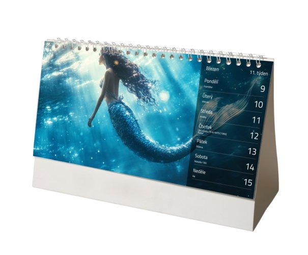 Stolní kalendář - týdenní - Formát Kalendáře: 30 x 14 cm, Zvolte motiv: Motiv 2 - světlý